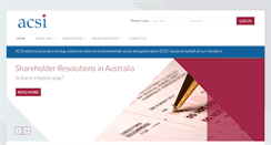 Desktop Screenshot of acsi.org.au