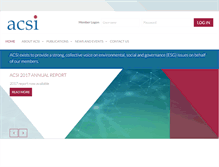 Tablet Screenshot of acsi.org.au