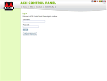 Tablet Screenshot of controlpanel.acsi.eu